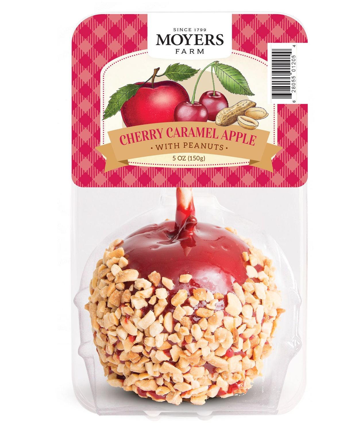 Cherry Caramel  Apple with Peanuts