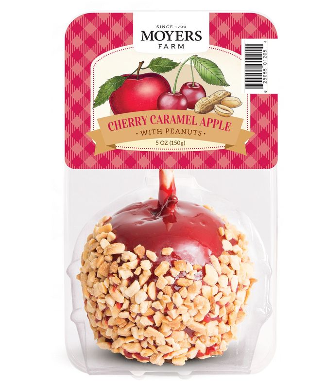 Cherry Caramel  Apple with Peanuts