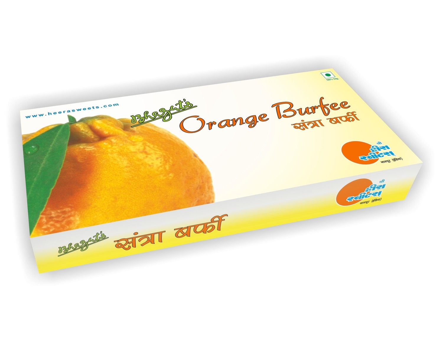 Orange Burfee - 500gms
