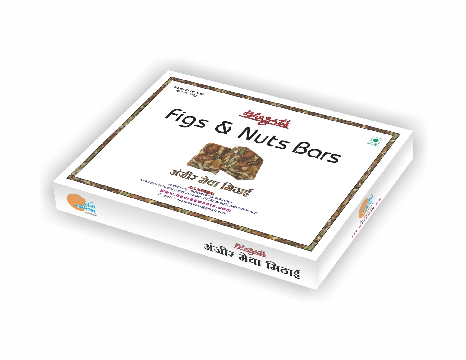 Figs &amp; Nuts bars -  125g