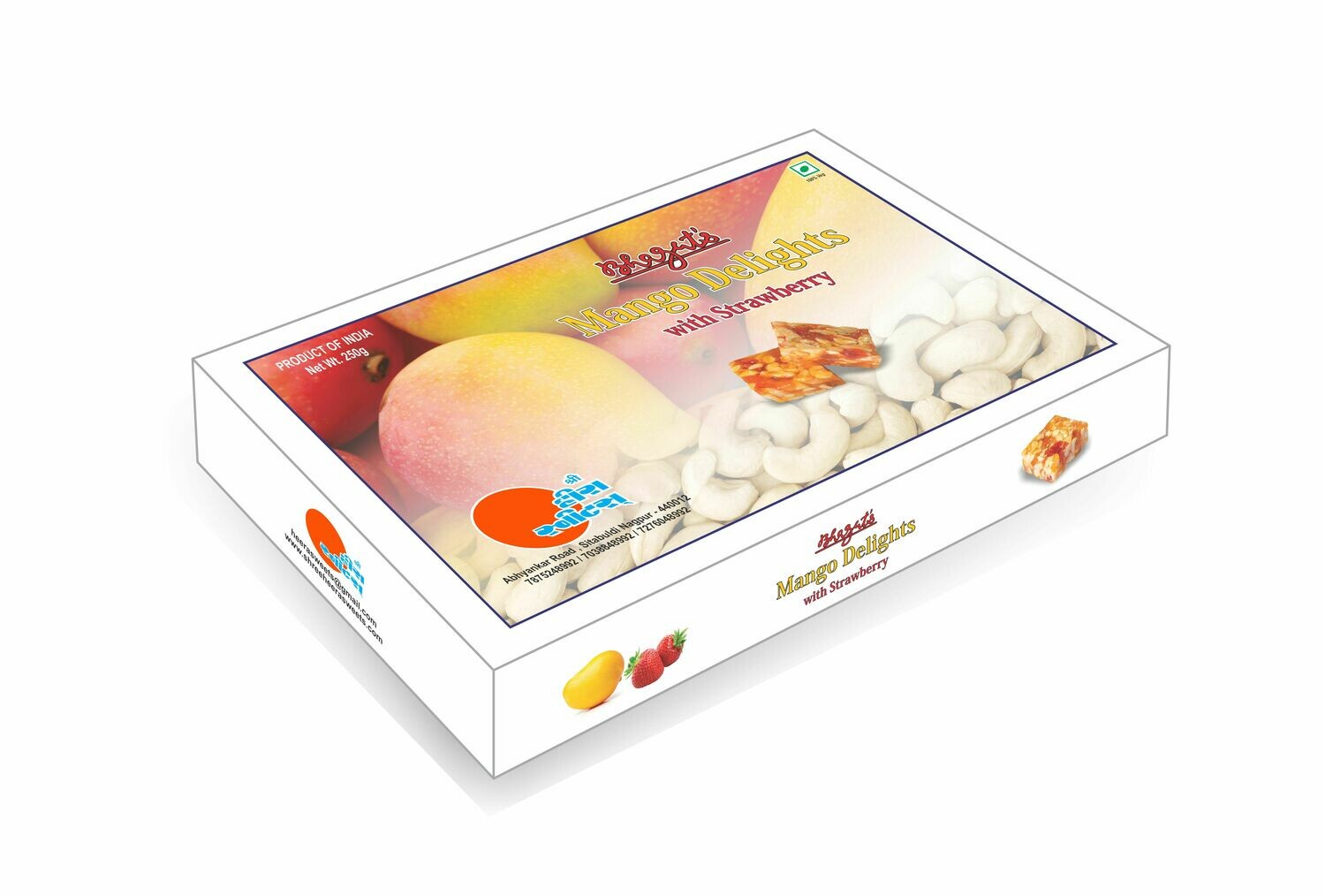 Mango Delights  250g Made with Dehydrated Mangos , Cashewnuts &amp; Sugar