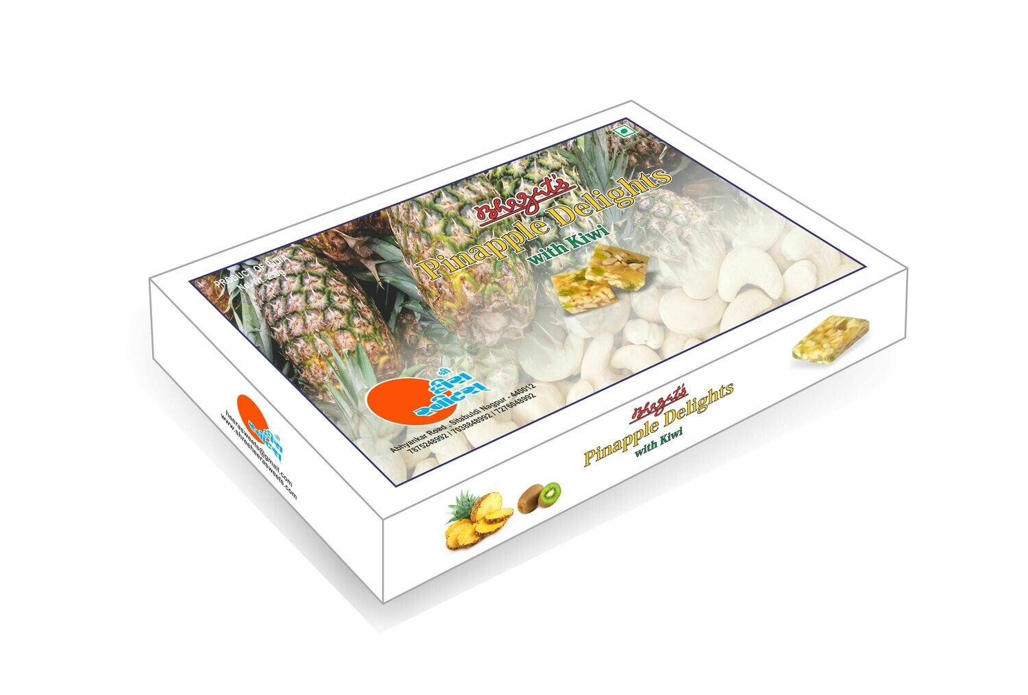 Pineapple Delights 250g Made with Dehydrated Pineapples , Cashewnuts , &amp; Sugar