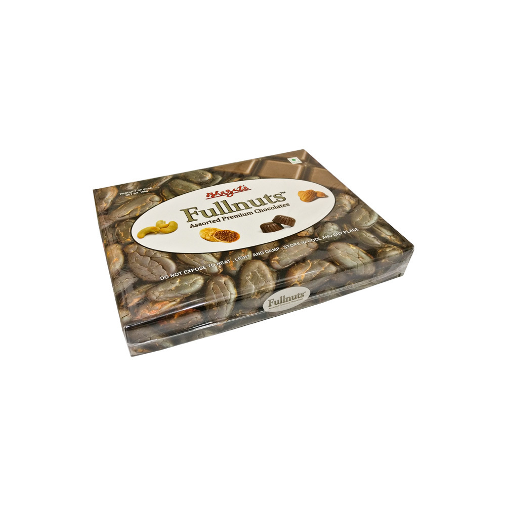 Full Nuts - 100 gms      CHOCOLATES FULL OF                                   CASHEWNUTS , ALMONDS , &amp; FIGS ( अंजीर )
