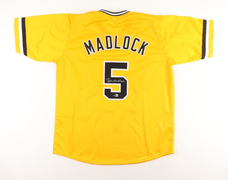 Bill Madlock Signed Jersey (JSA) AND Bill Madlock Signed Pittsburgh Pirates Full-Size Replica Batting Helmet (JSA COA)