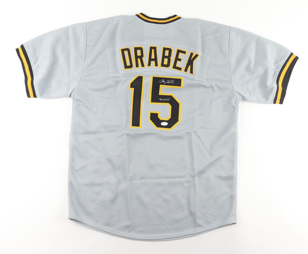 Doug Drabek Signed Jersey Inscribed "90 NLCY" (TSE) and Doug Drabek Signed Pirates New Era Fitted Baseball Hat Inscribed "1990 NL CY Young" (Beckett)