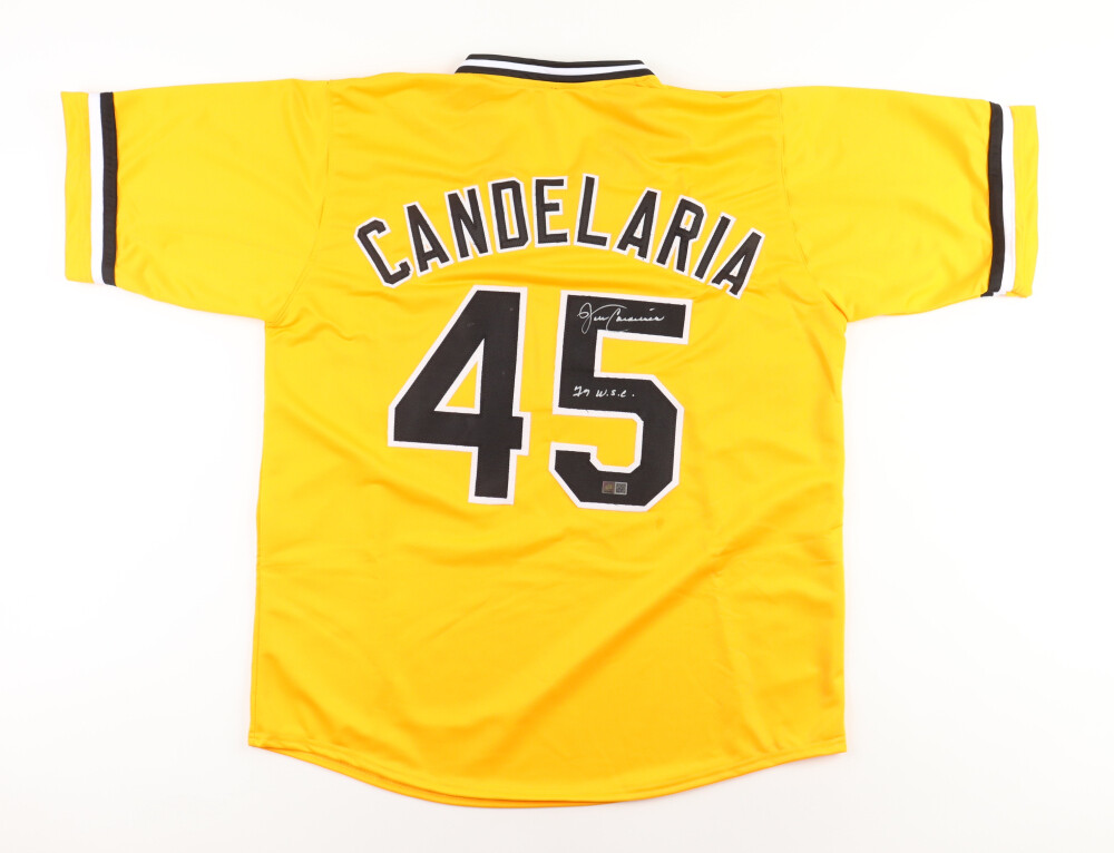 John Candelaria Signed Jersey Inscribed "79 W.S.C." (TSE) and Kent Tekulve Signed Jersey Inscribed "'79 W.S.C." (TSE)