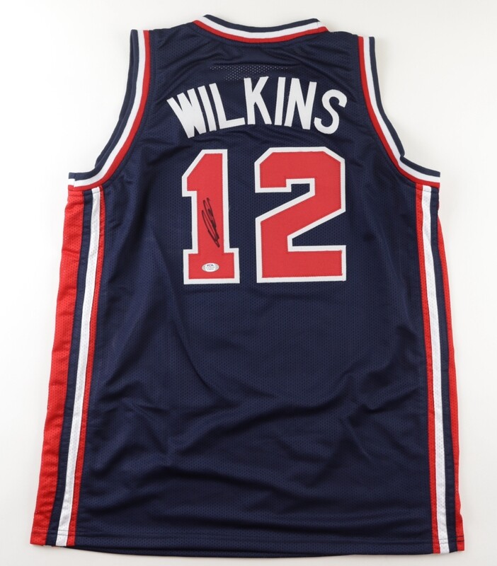 Dominique Wilkins Signed Jersey (PSA) and Dominique Wilkins Signed Jersey Inscribed "HOF 06" (Beckett)