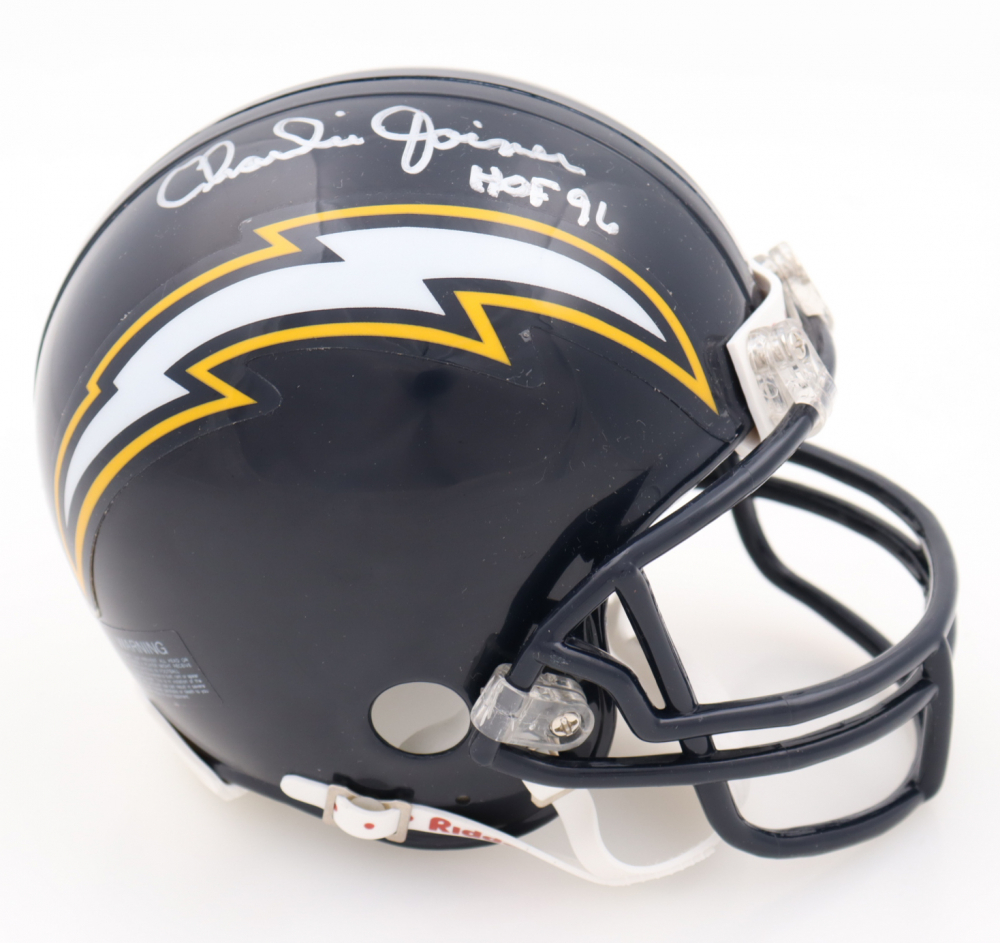 Charlie Joiner Signed San Diego Chargers Mini Helmet Inscribed 