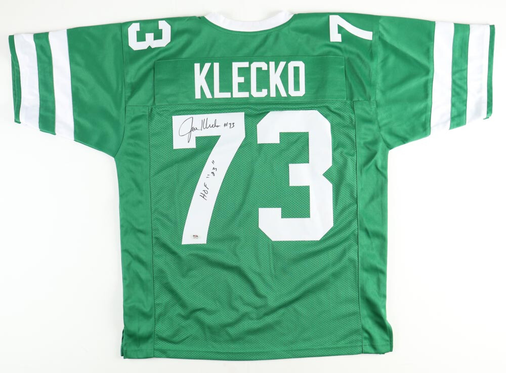Joe Klecko Signed New York Jets Jersey Inscribed "HOF "23" and Mark Gastineau Signed New York Jets Jersey (JSA)
