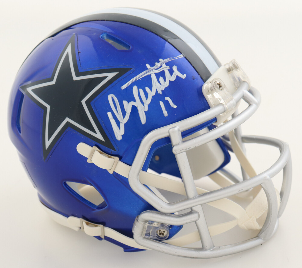 Danny White Signed Cowboys Flash Alternate Speed Mini Helmet (JSA) and Danny White Signed Jersey (JSA)