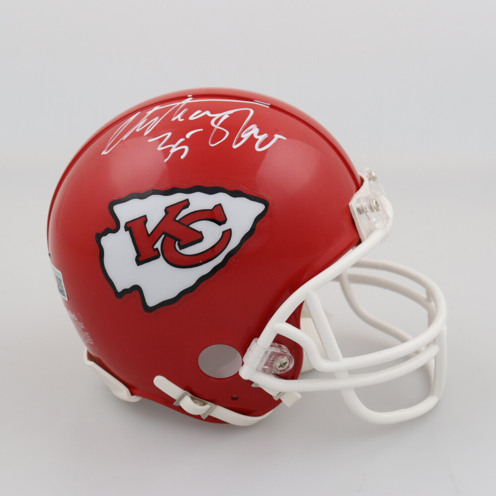 Christian Okoye Signed Chiefs Mini Helmet (Beckett) and Christian Okoye Signed Jersey (JSA)
