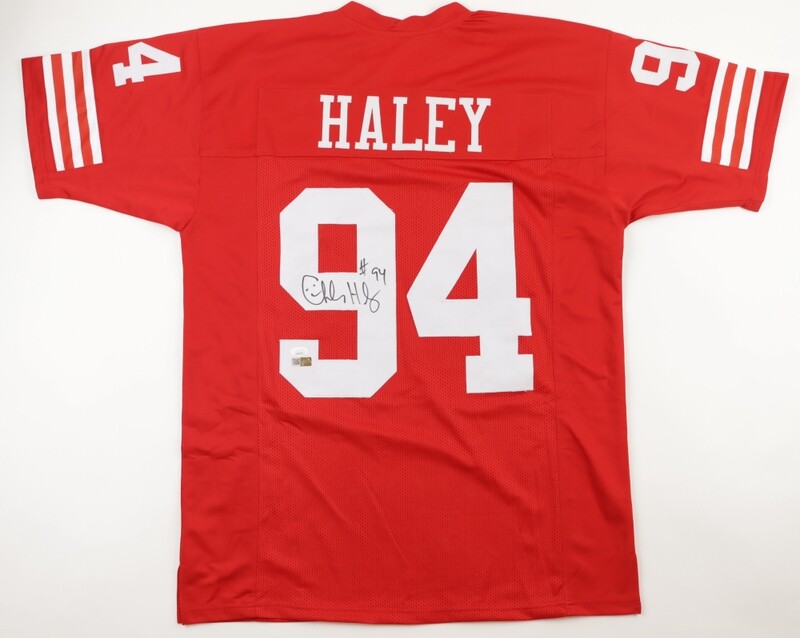 Charles Haley Signed San Francisco 49ers Jersey (JSA & PIA)