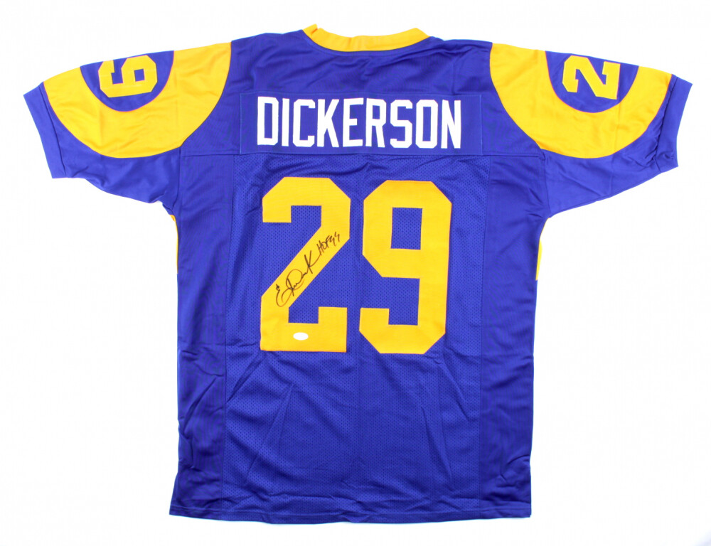 Eric Dickerson Signed Jersey Inscribed "HOF 99", Eric Dickerson Signed Jersey Inscribed "HOF 99" (JSA) and Eric Dickerson Signed Jersey Inscribed "Pony Express" (Beckett)