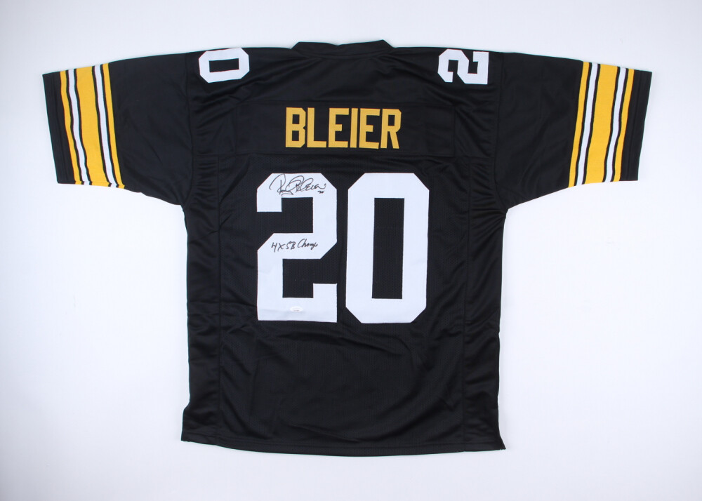 Rocky Bleier Signed Pittsburgh Steelers Jersey Inscribed "4X SB Champs" (JSA)