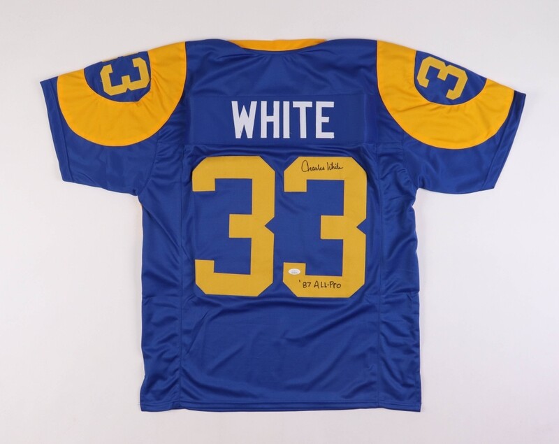 Charles White Signed Los Angeles Rams Jersey Inscribed "'87 All-Pro" (JSA)