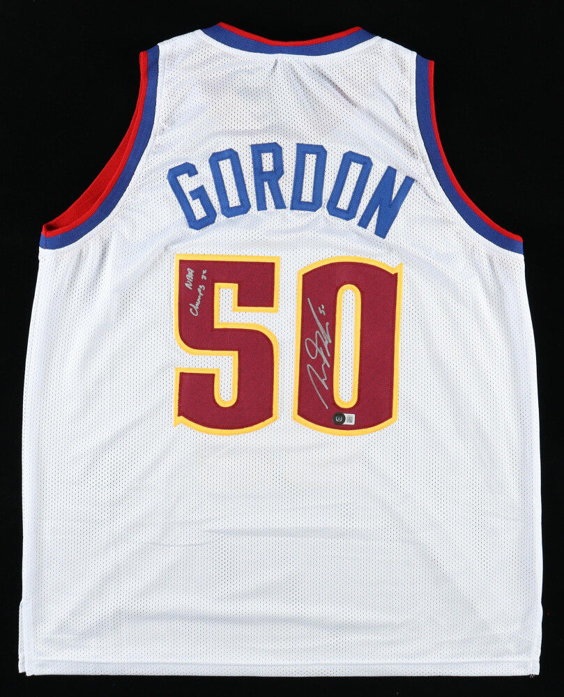 Aaron Gordon Signed Jersey Inscribed "NBA Champ 23" (Beckett) and Aaron Gordon Signed Jersey (Beckett)