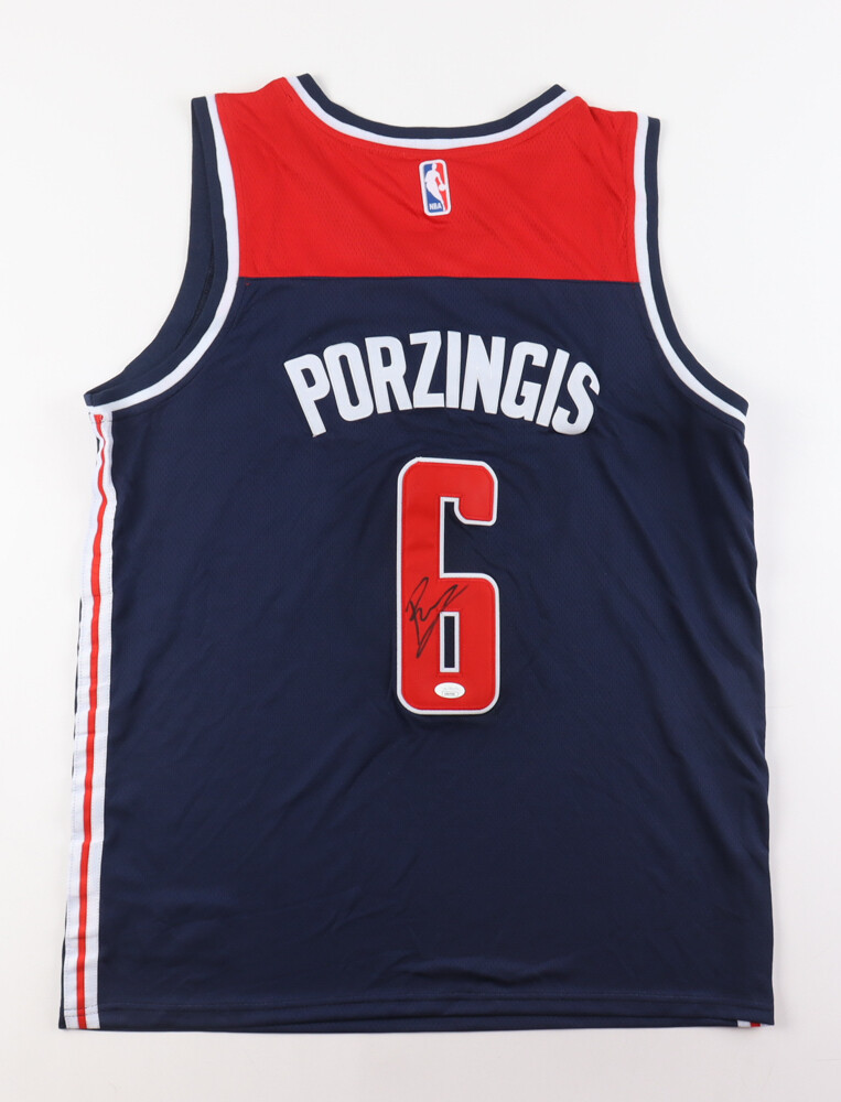 Kristaps Porzingis Signed Jersey (JSA) and Elvin Hayes Signed Jersey (JSA)