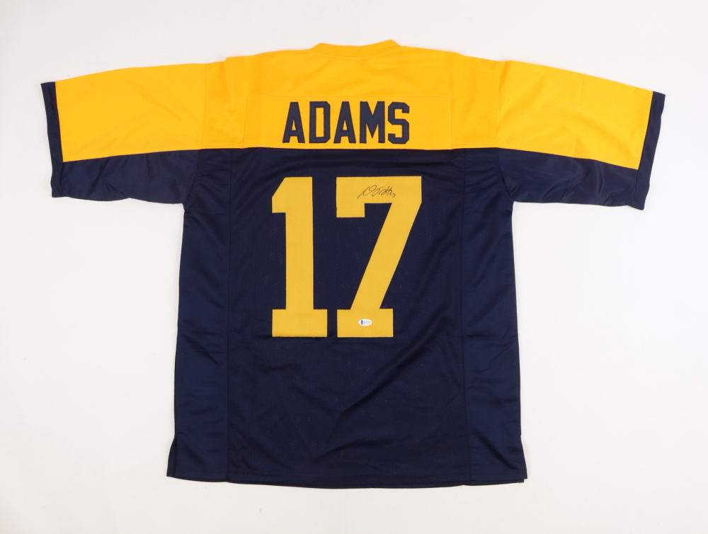 Davante Adams Signed Green Bay Packers Jersey (Beckett) and Davante Adams Signed Fresno State Bulldogs Jersey (Beckett)