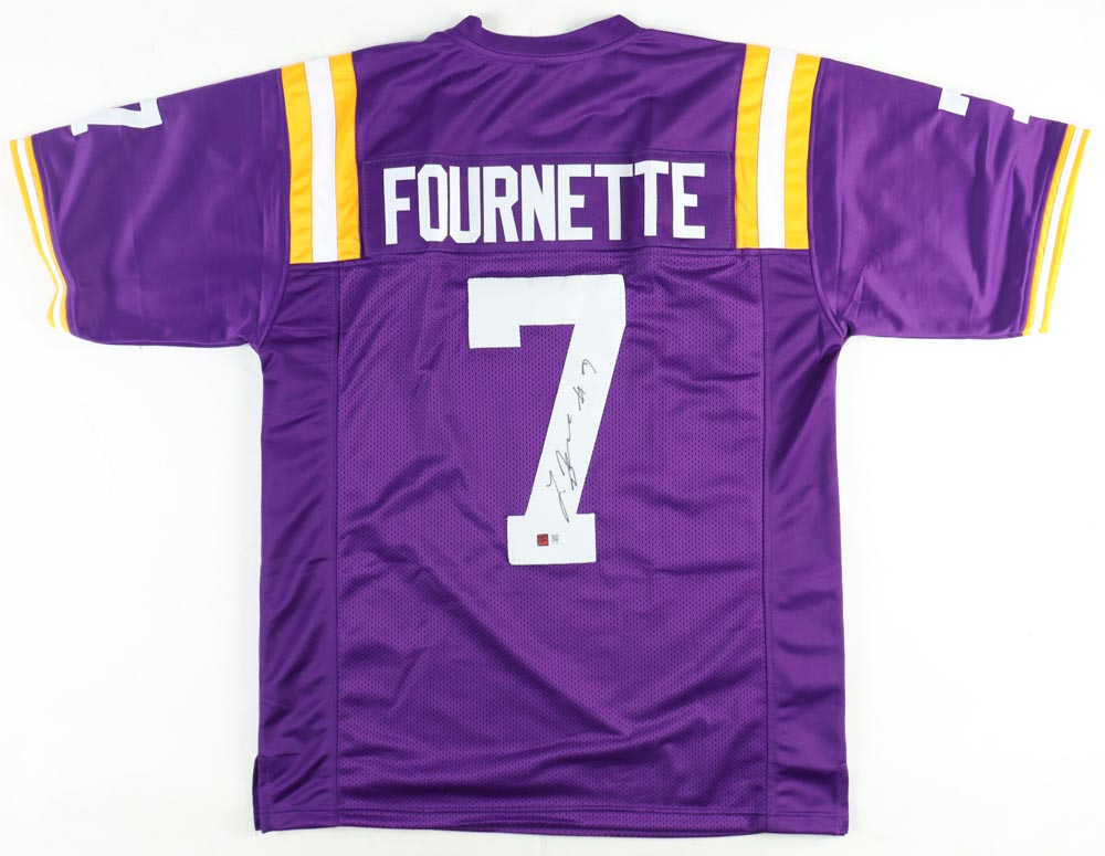 Leonard Fournette Signed LSU Tigers Jersey (PA) and Leonard Fournette Signed Tampa Bay Bucs Jersey (PA)
