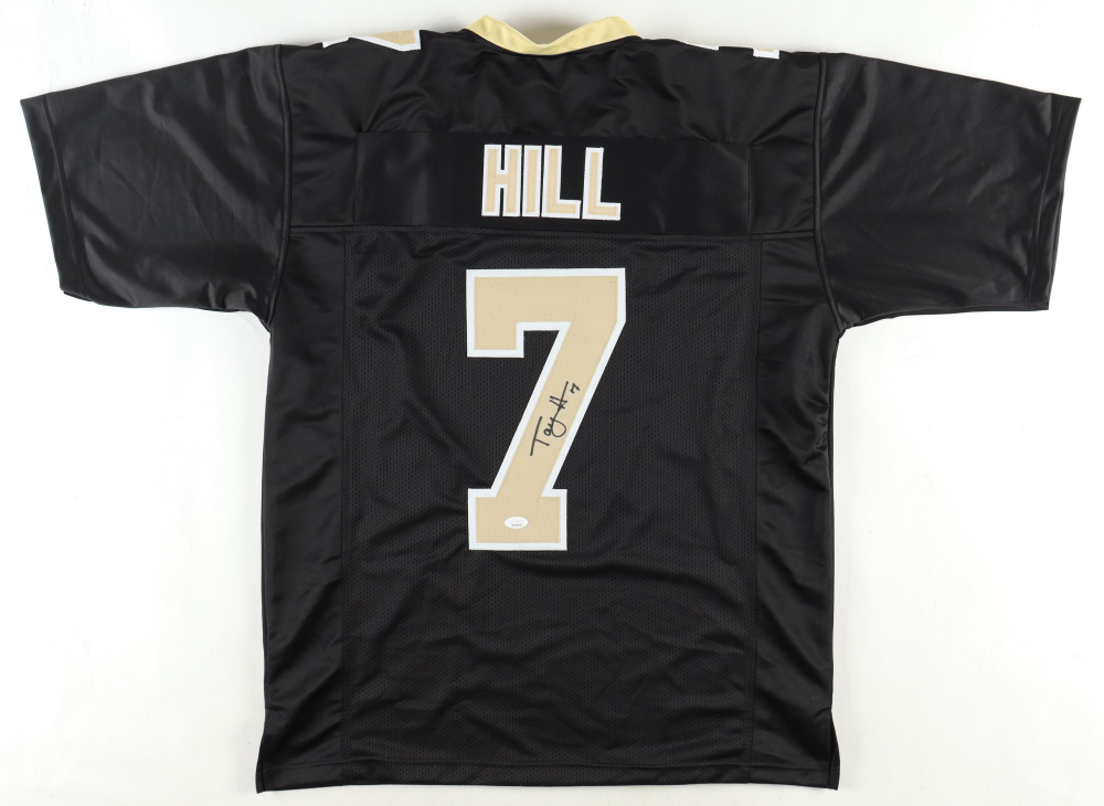 Archie Manning Signed New Orleans Saints 8x10 Photo (Beckett), Taysom Hill Signed New Orleans Saints Jersey (JSA) & Taysom Hill Signed New Orleans Saints Jersey (OkAuthentics)