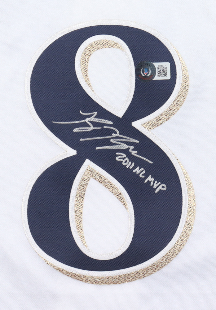 Ryan Braun Signed Brewers Jersey Inscribed 