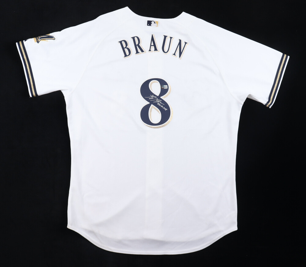 Ryan Braun Signed Brewers Jersey Inscribed "2011 NL MVP" (Beckett & MLB)