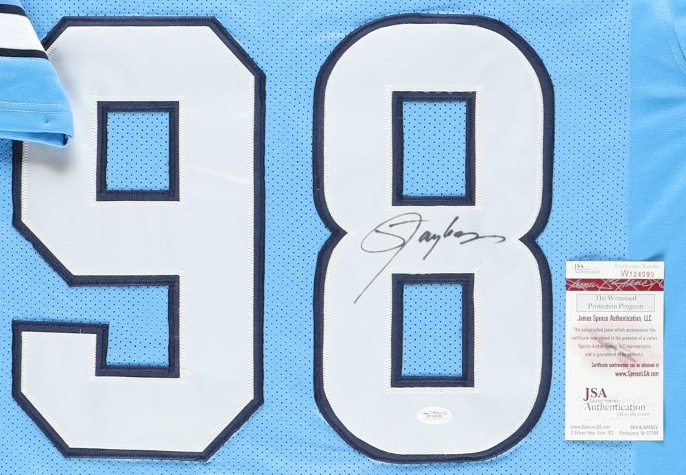 Lawrence Taylor Signed Custom Matted Jersey Display (JSA) - Framed