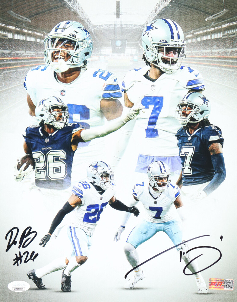 Trevon Diggs & DaRon Bland Signed Cowboys 11x14 Photo (JSA)