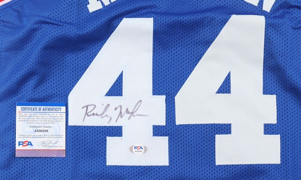 Rick Mahorn Signed Philadelphia 76ers Jersey (PSA)