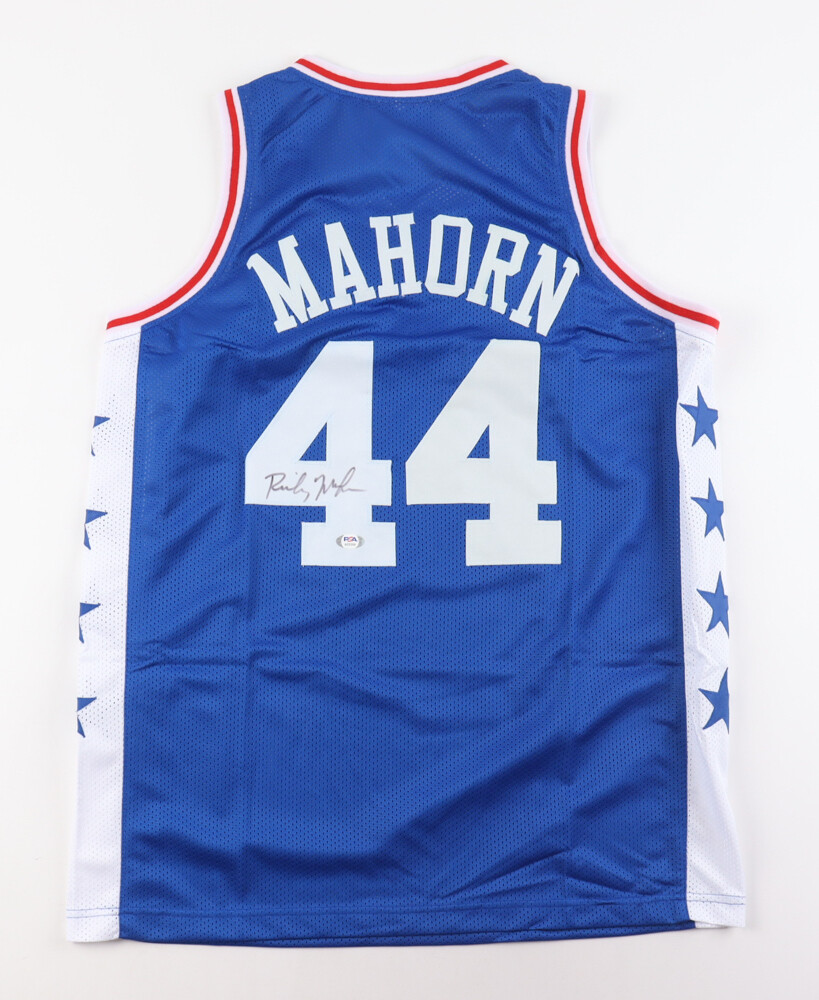 Rick Mahorn Signed Philadelphia 76ers Jersey (PSA)