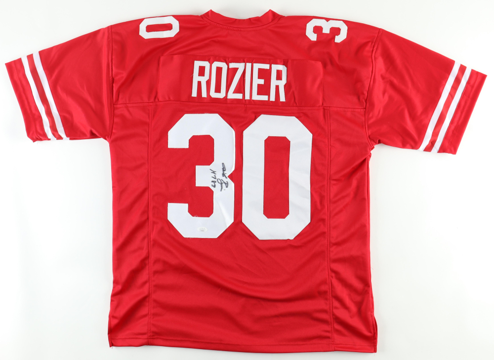 Mike Rozier Signed Nebraska Cornhuskers Jersey Inscribed 