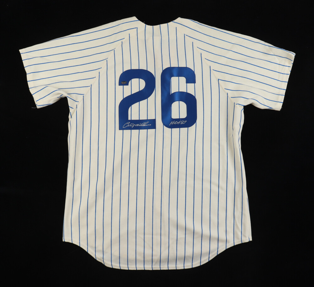 Billy Williams Signed Cubs Jersey Inscribed "H.O.F. 87" (Schwartz)