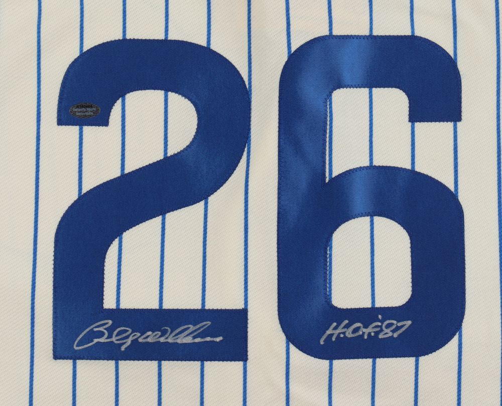 Billy Williams Signed Cubs Jersey Inscribed 