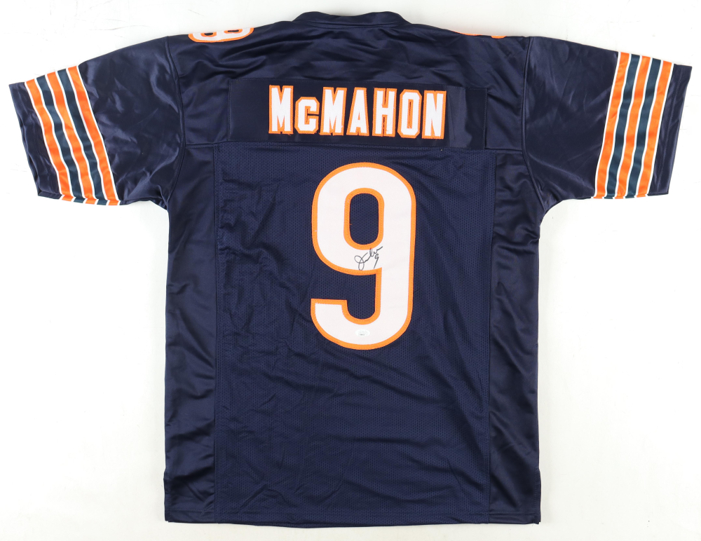 Justin Fields Signed Chicago Bears Jersey (Beckett) & Jim McMahon Signed Chicago Bears Jersey (JSA)