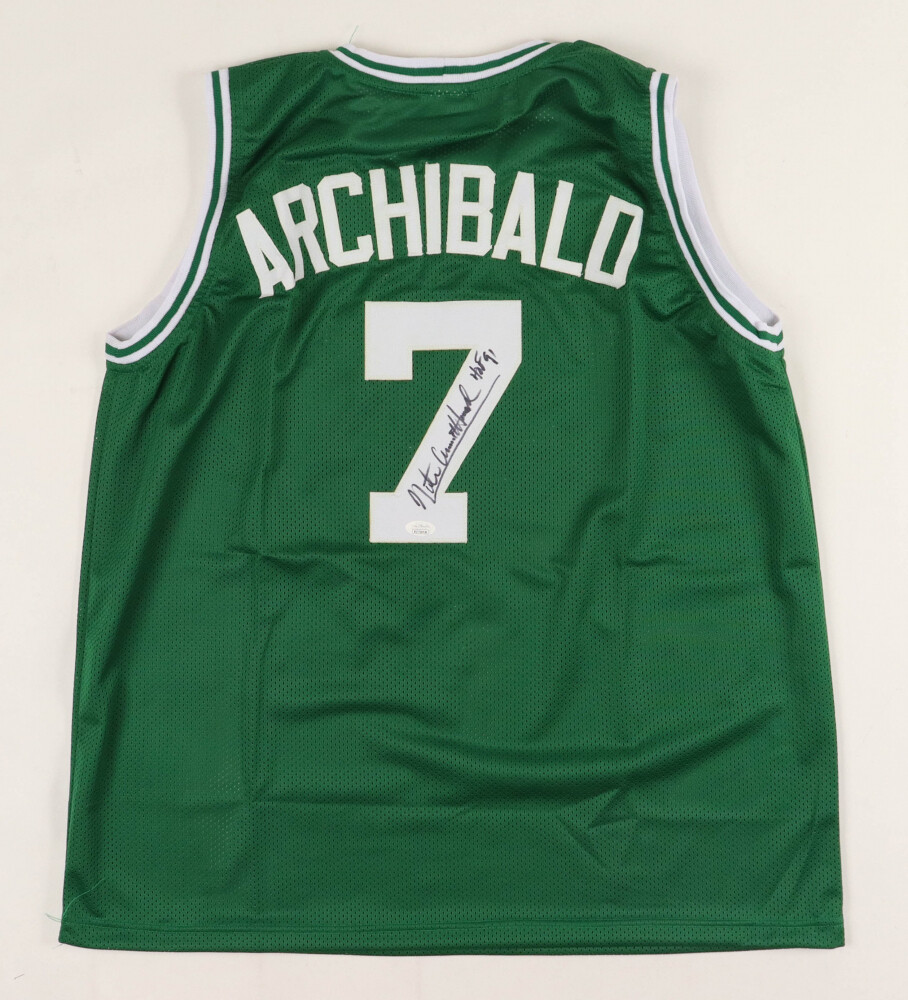 Nate Archibald Signed Jersey Inscribed "HOF 91" (JSA)