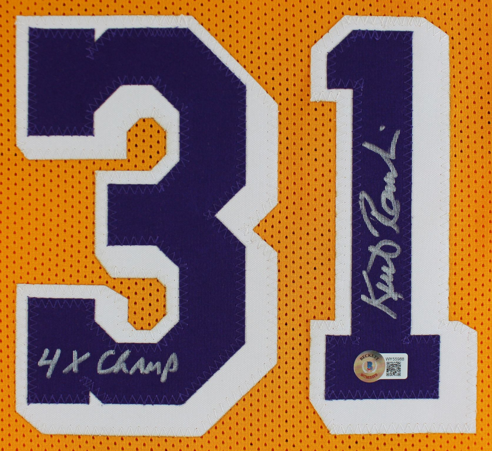 Kurt Rambis Signed Jersey Inscribed 