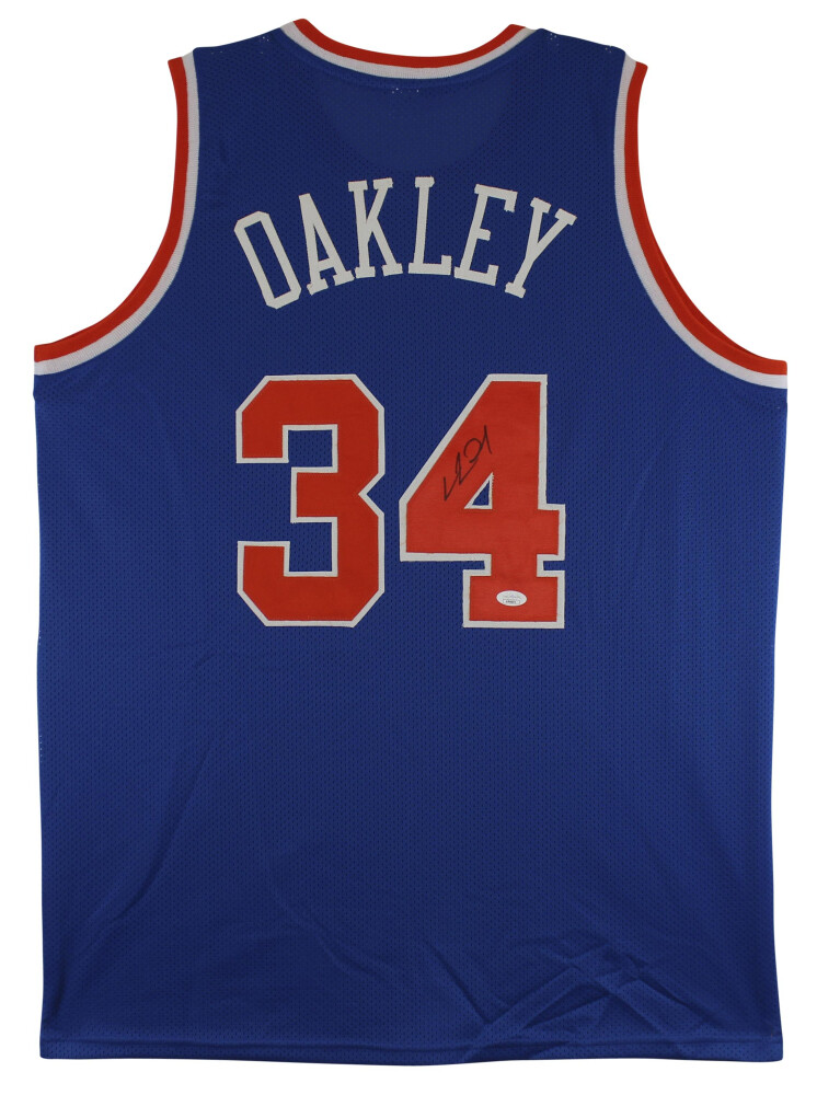 Charles Oakley Signed New York Knicks Jersey (JSA)