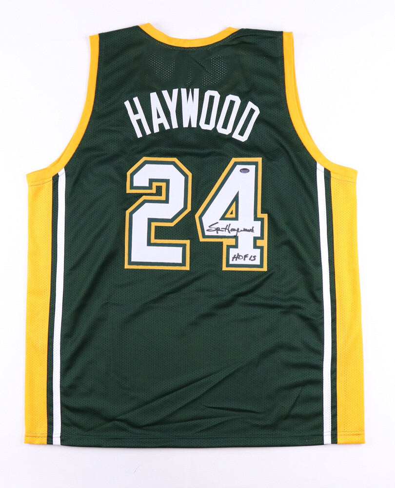 Spencer Haywood Signed Jersey Inscribed "HOF 15" (Schwartz)