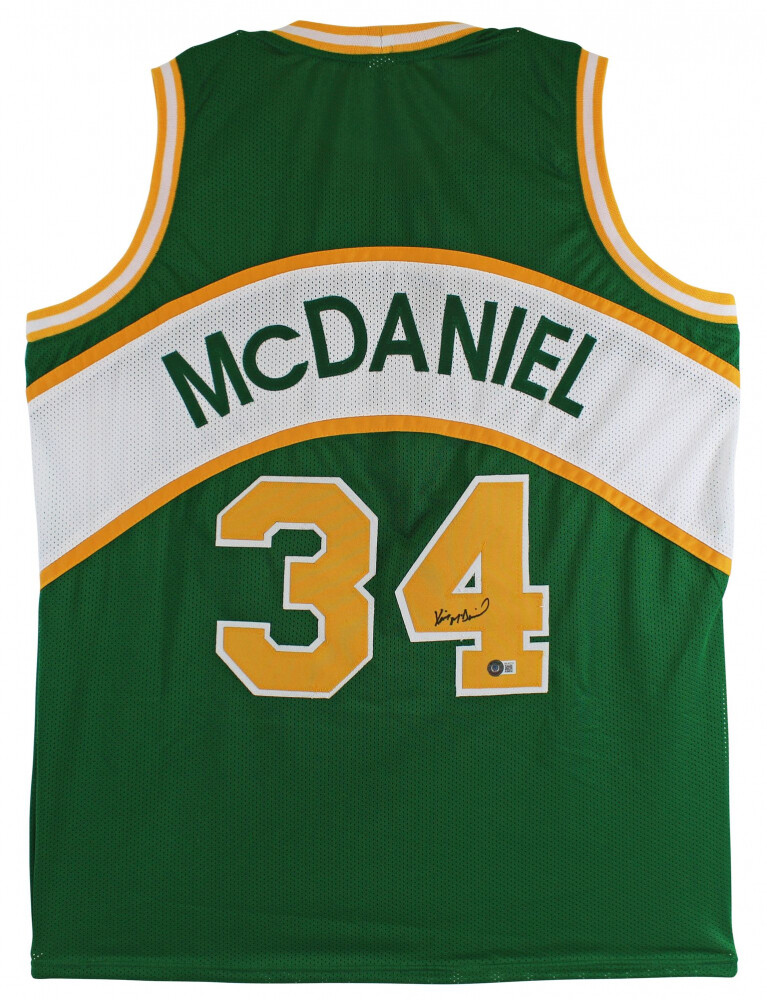 Xavier McDaniel Signed Jersey (Beckett)