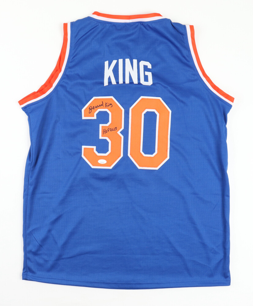 Bernard King Signed Jersey Inscribed "HOF 2013" (JSA)