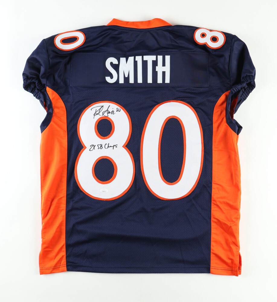 Rod Smith Signed Jersey Inscribed "2x SB Champs" (JSA)