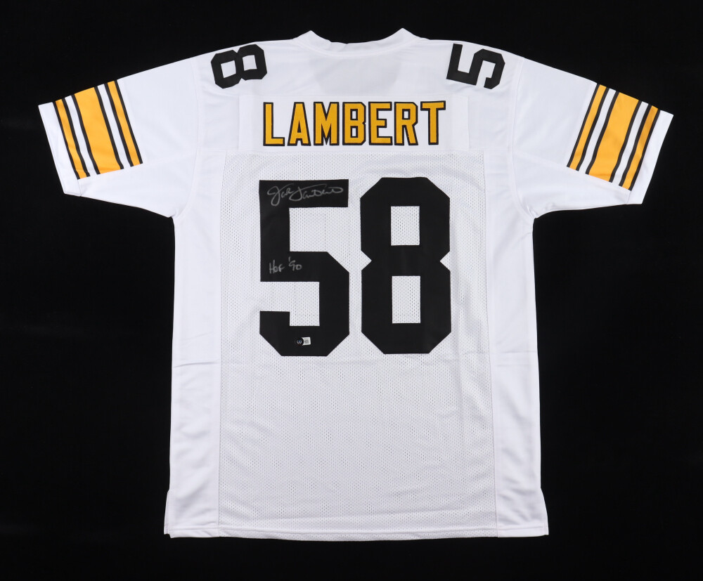 Jack Lambert Signed Jersey Inscribed "HOF 90" (Beckett)