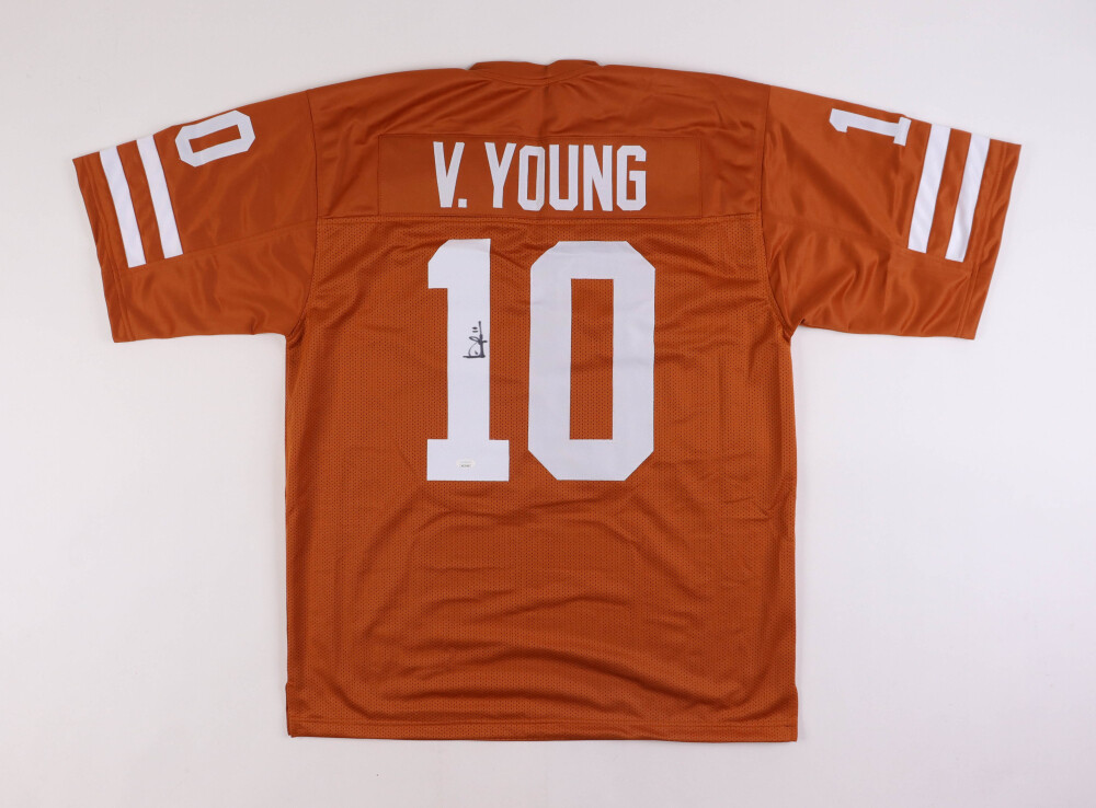 Vince Young Signed Jersey (JSA) - Orange