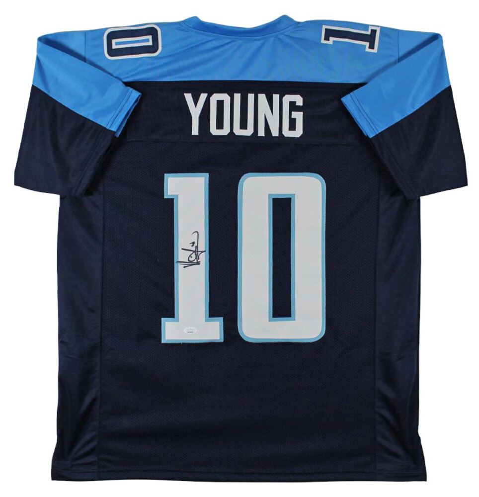 Vince Young Signed Tennessee Titans Jersey (JSA & PIA)
