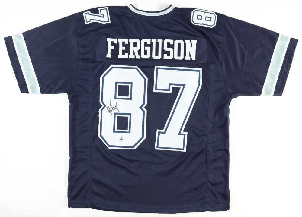Jake Ferguson Signed Dallas Cowboys Jersey (Gameday)