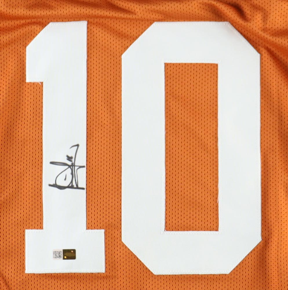 Vince Young Signed Texas Longhorns Jersey (Players Ink)