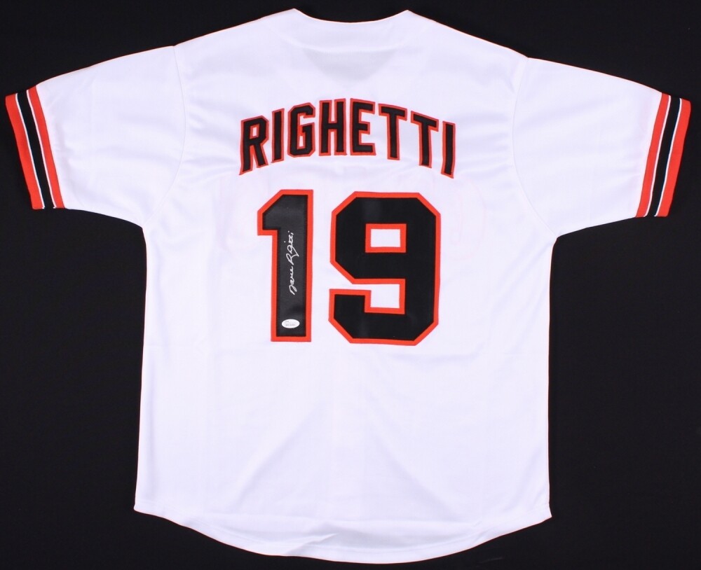 Dave Righetti Signed San Francisco Giants Jersey (JSA)
