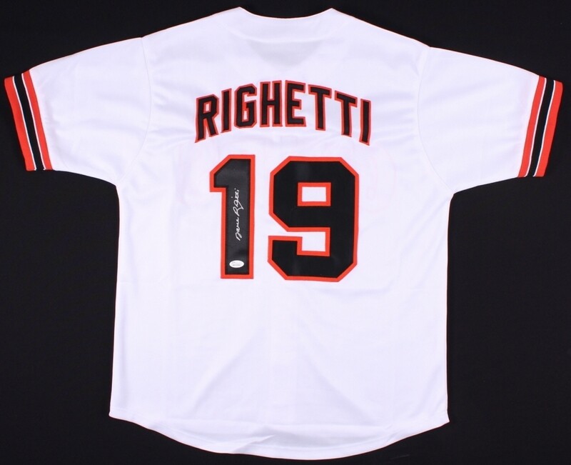 Dave Righetti Signed San Francisco Giants Jersey (JSA)