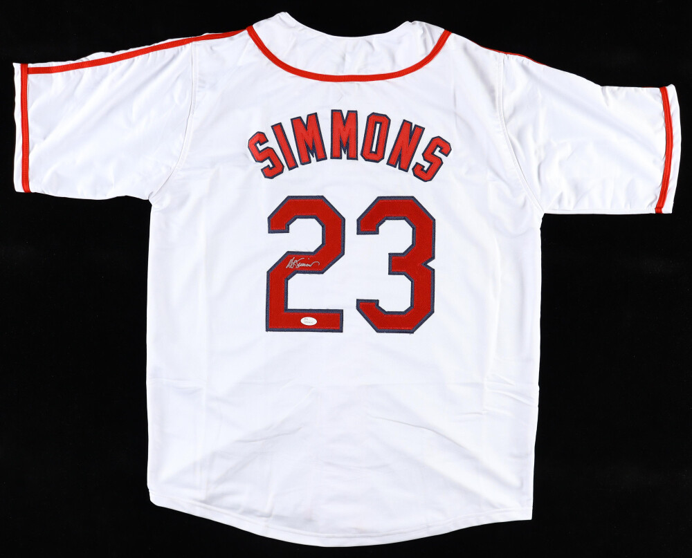 Ted Simmons Signed Jersey (JSA)