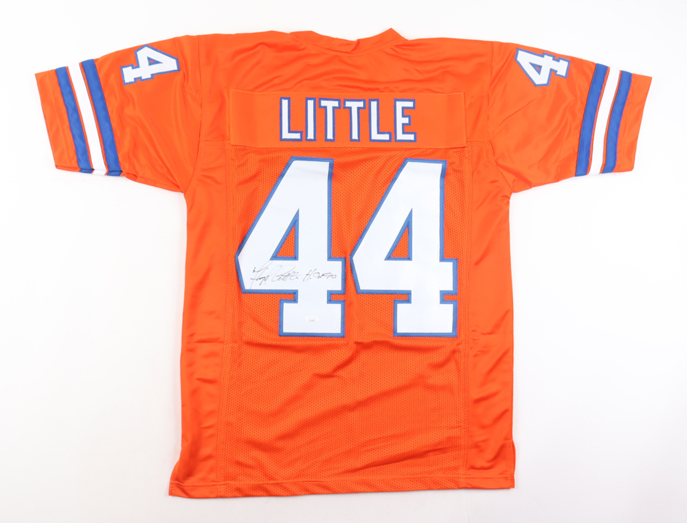Floyd Little Signed Denver Broncos Jersey Inscribed 